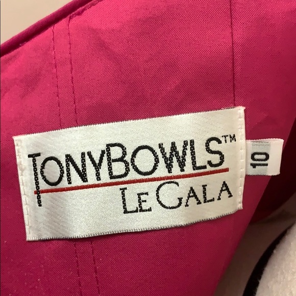 Pink floral Tony Bowls Gown - Picture 6 of 6